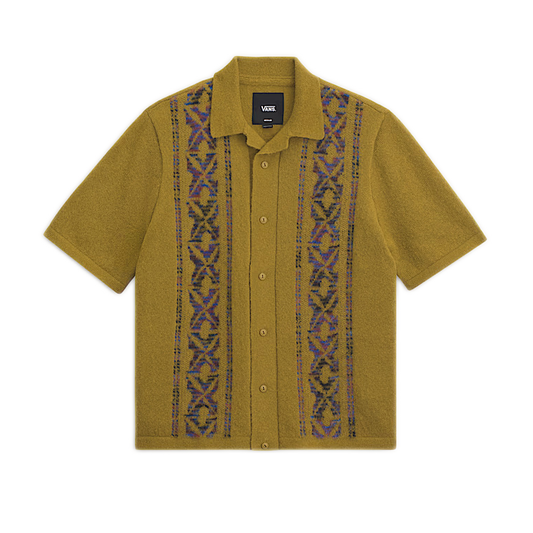 Vans Wheeler Polo Sweater - Burnt Gold Yellow