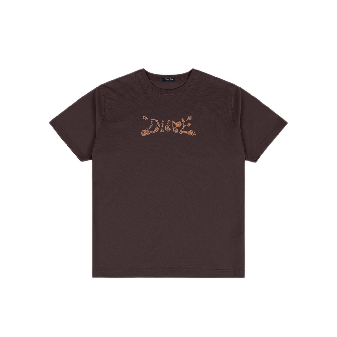 Dime Fingerprint Tee - Dark Brown