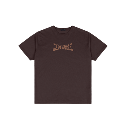 Dime Fingerprint Tee - Dark Brown