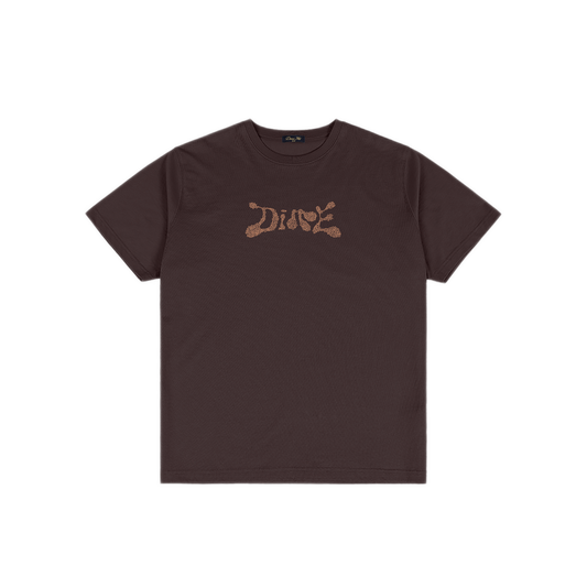 Dime Fingerprint Tee - Dark Brown