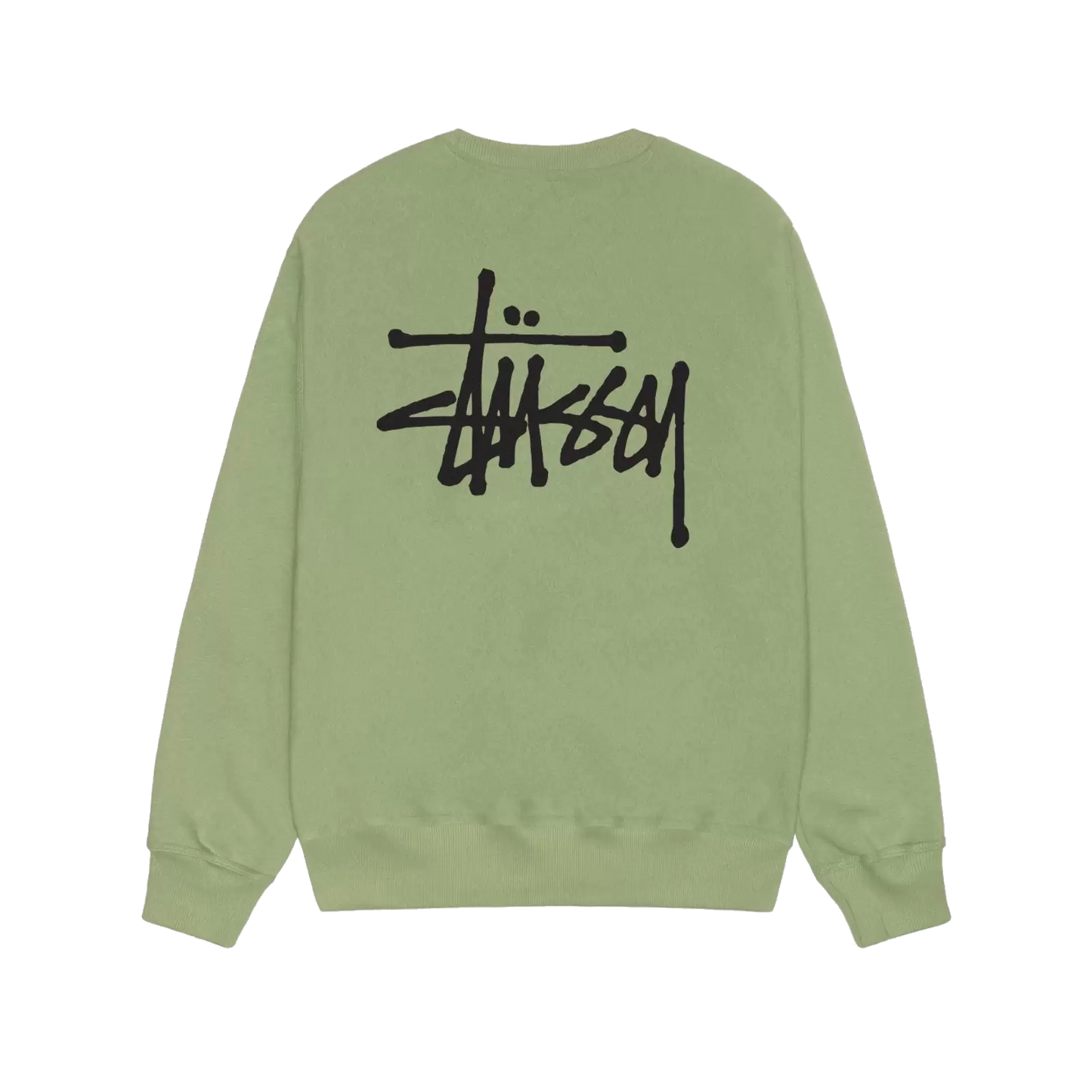 Stussy Basic Crewneck - Moss