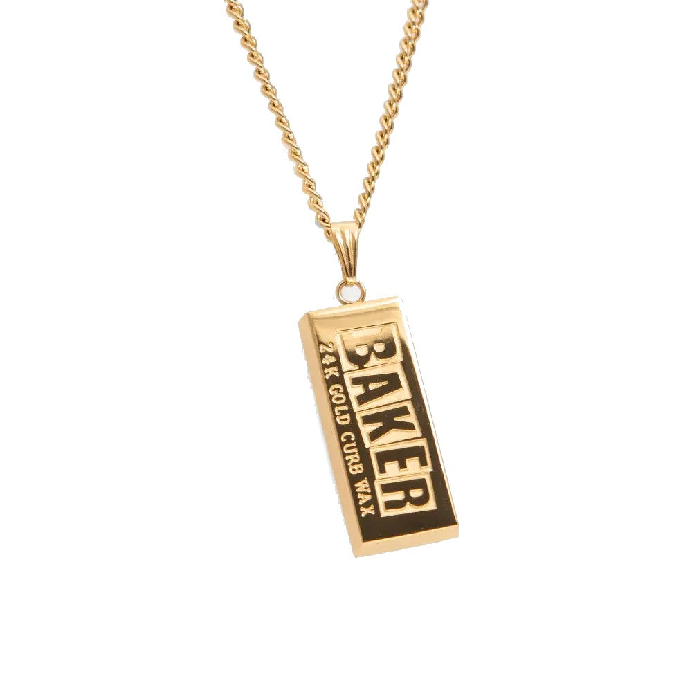 Baker Curb Wax Necklace - Gold
