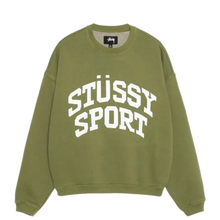 Load image into Gallery viewer, Stussy Big Crackle Sport Crewneck - Green