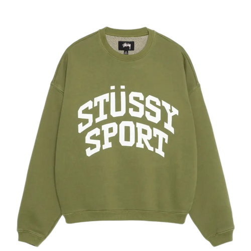 Stussy Big Crackle Sport Crewneck - Green