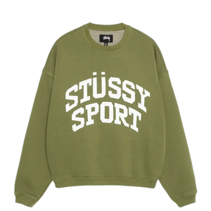 Stussy Big Crackle Sport Crewneck - Green