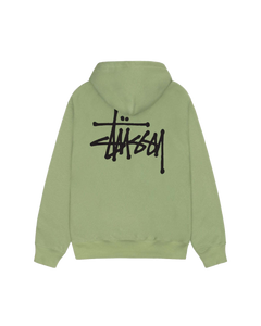 Stussy Basic Zip Hoodie - Moss