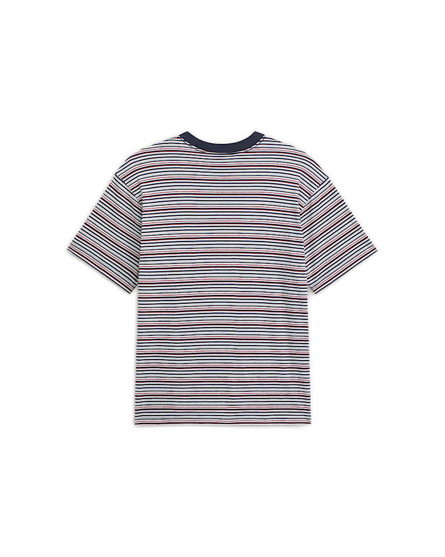 Vans Cameron Stripe Tee - Parisian Night/Cement Heather Grey