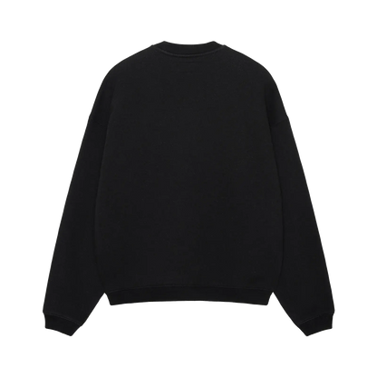 Stussy Big Crackle Sport Crewneck - Washed Black