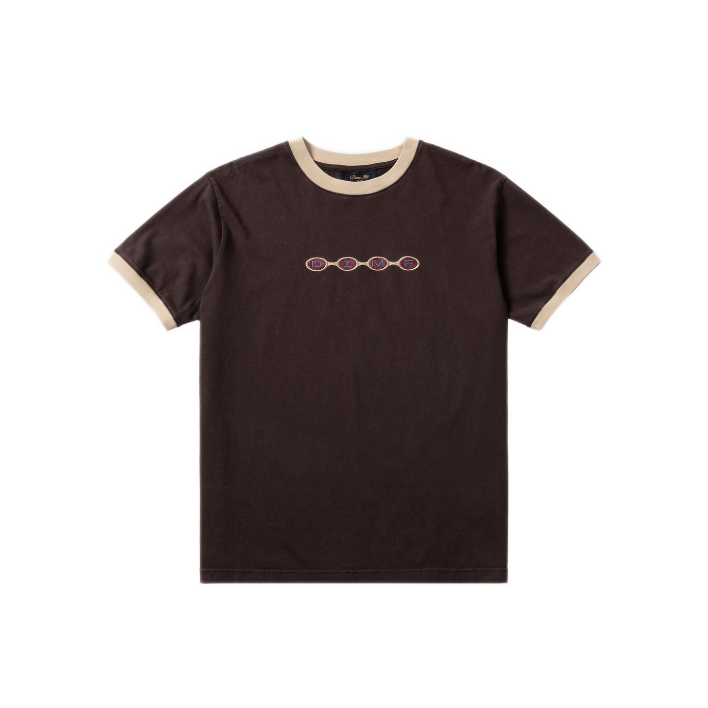 Dime Space Ringer Tee - Brown