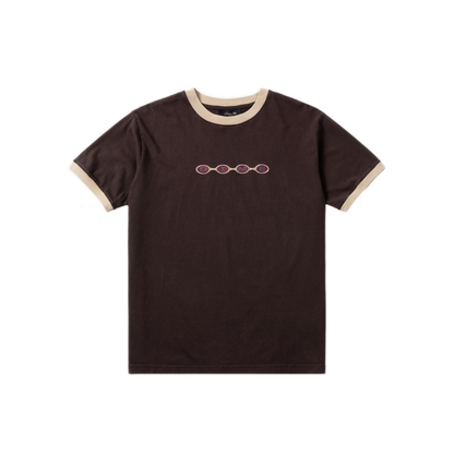 Dime Space Ringer Tee - Brown