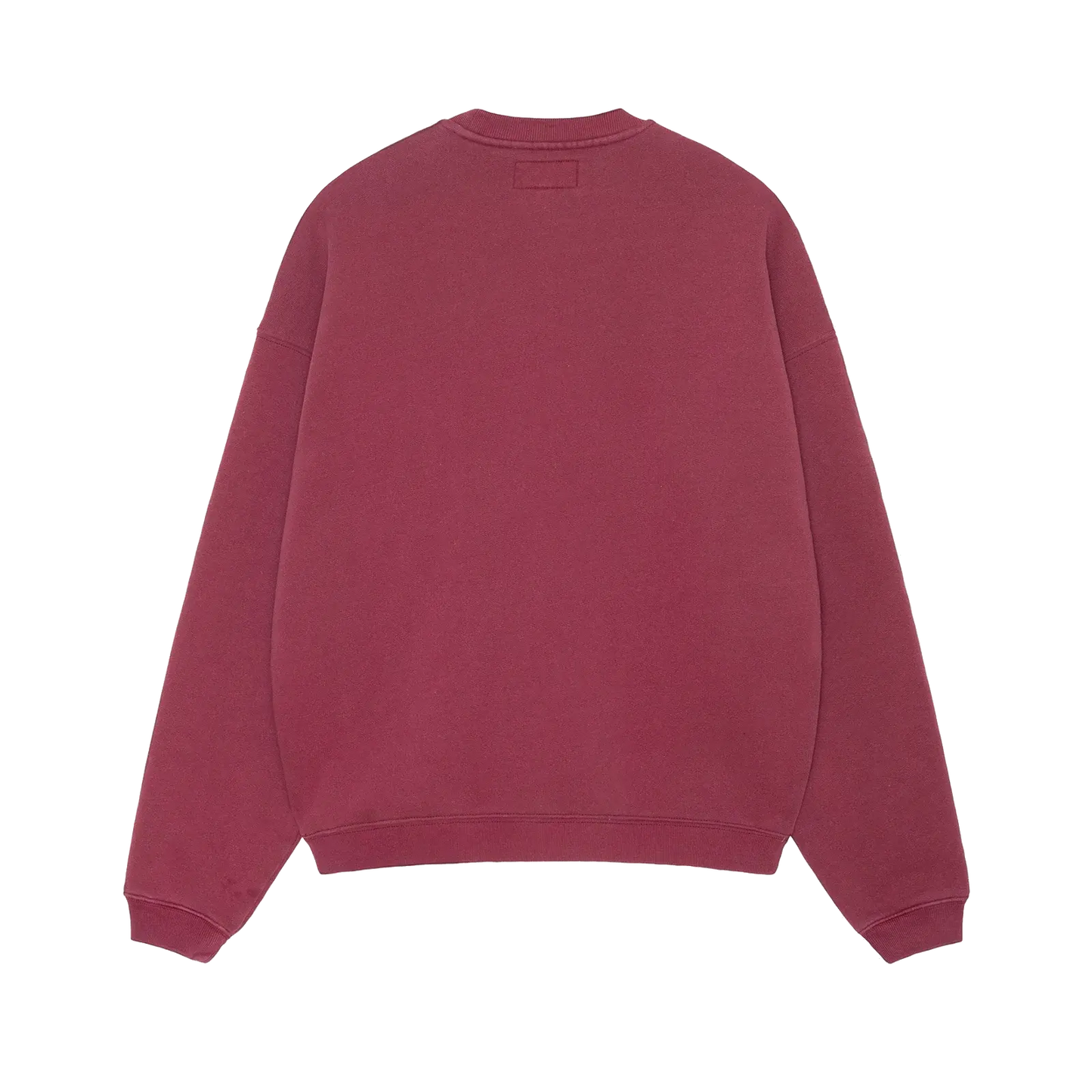 Stussy Big Crackle Sport Crewneck - Burgundy