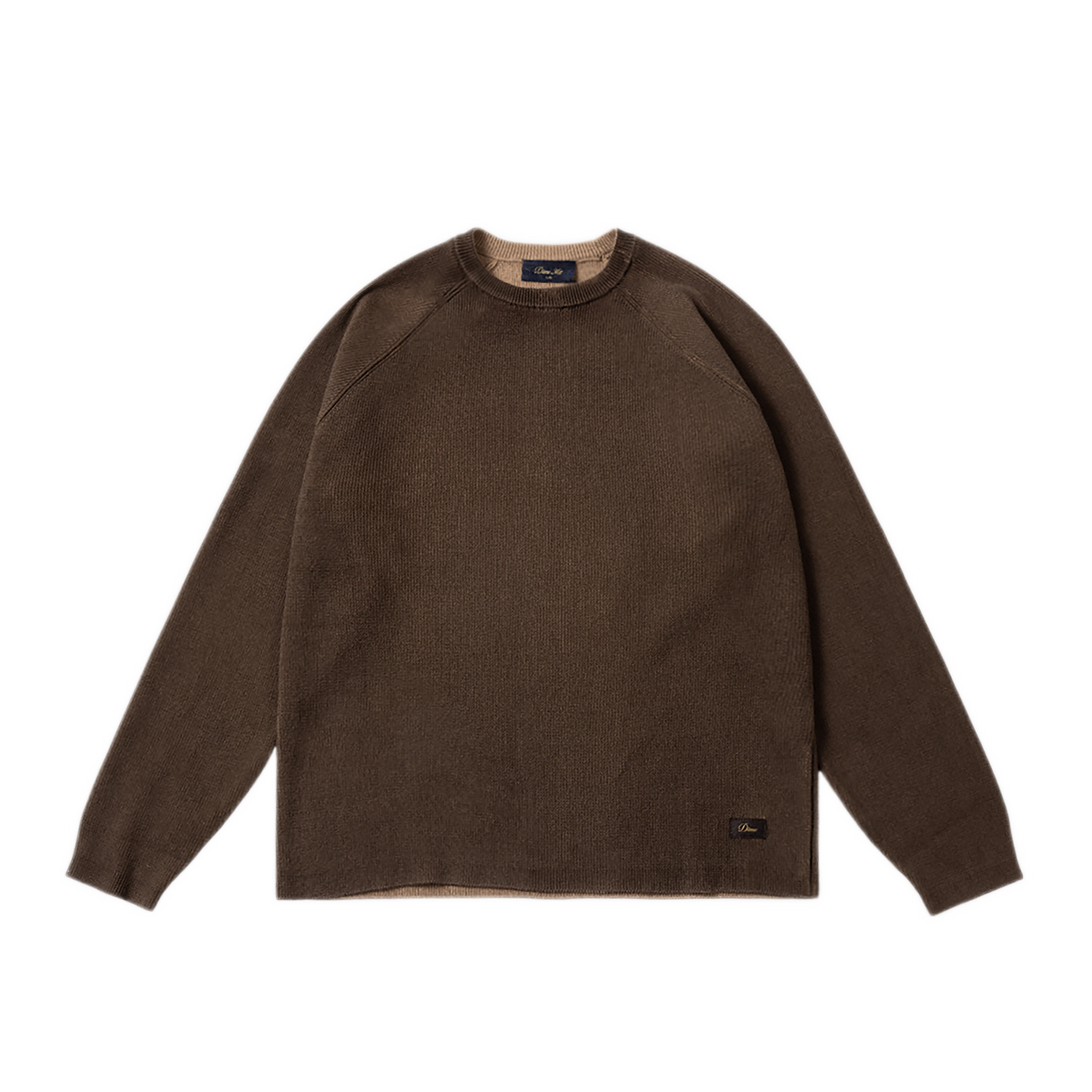 Dime Printed Rib Sweater - Brown/Tan