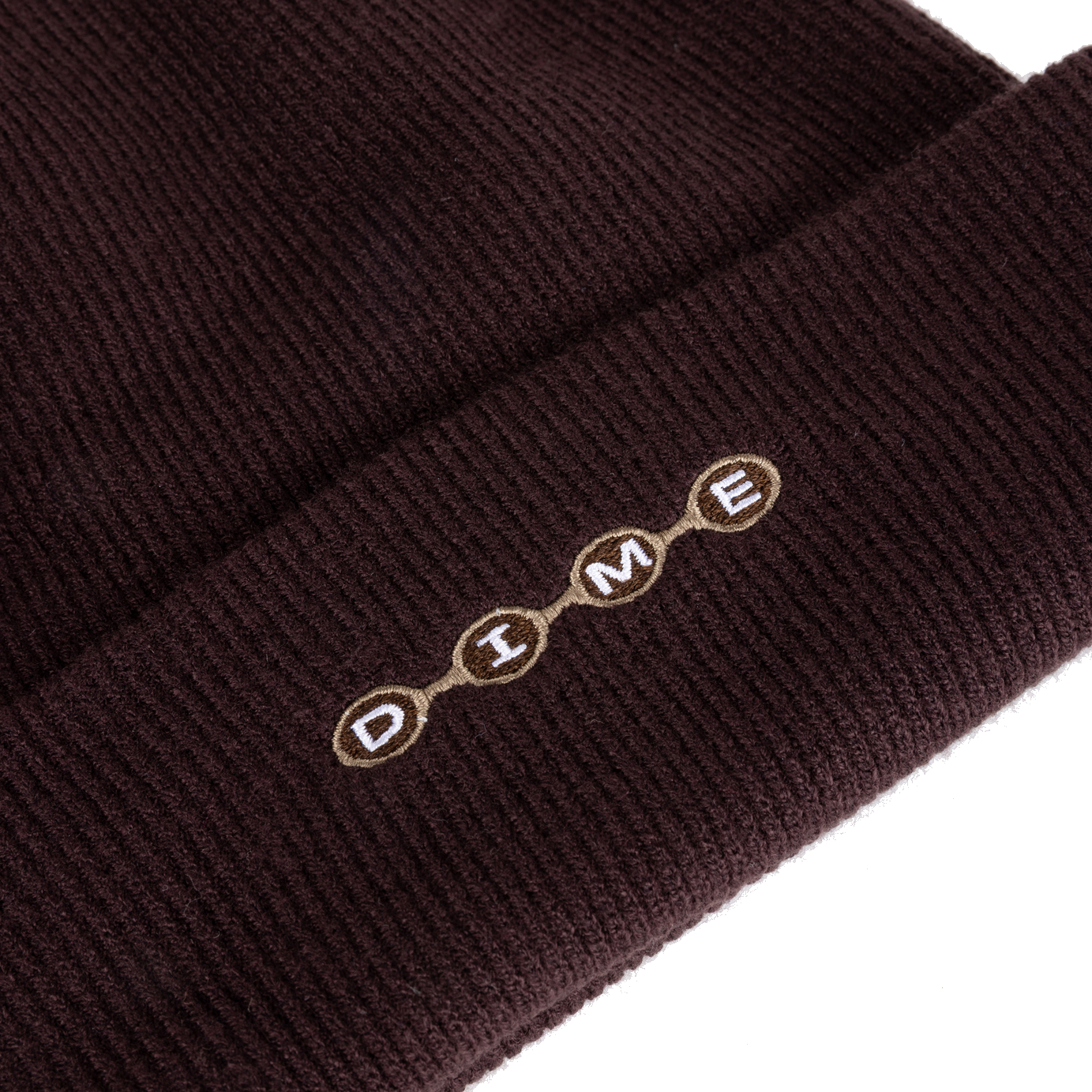 Dime Space Fold Beanie - Dark Brown