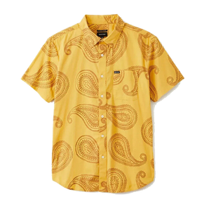 Brixton Charter Print Shirt - Weller Yellow