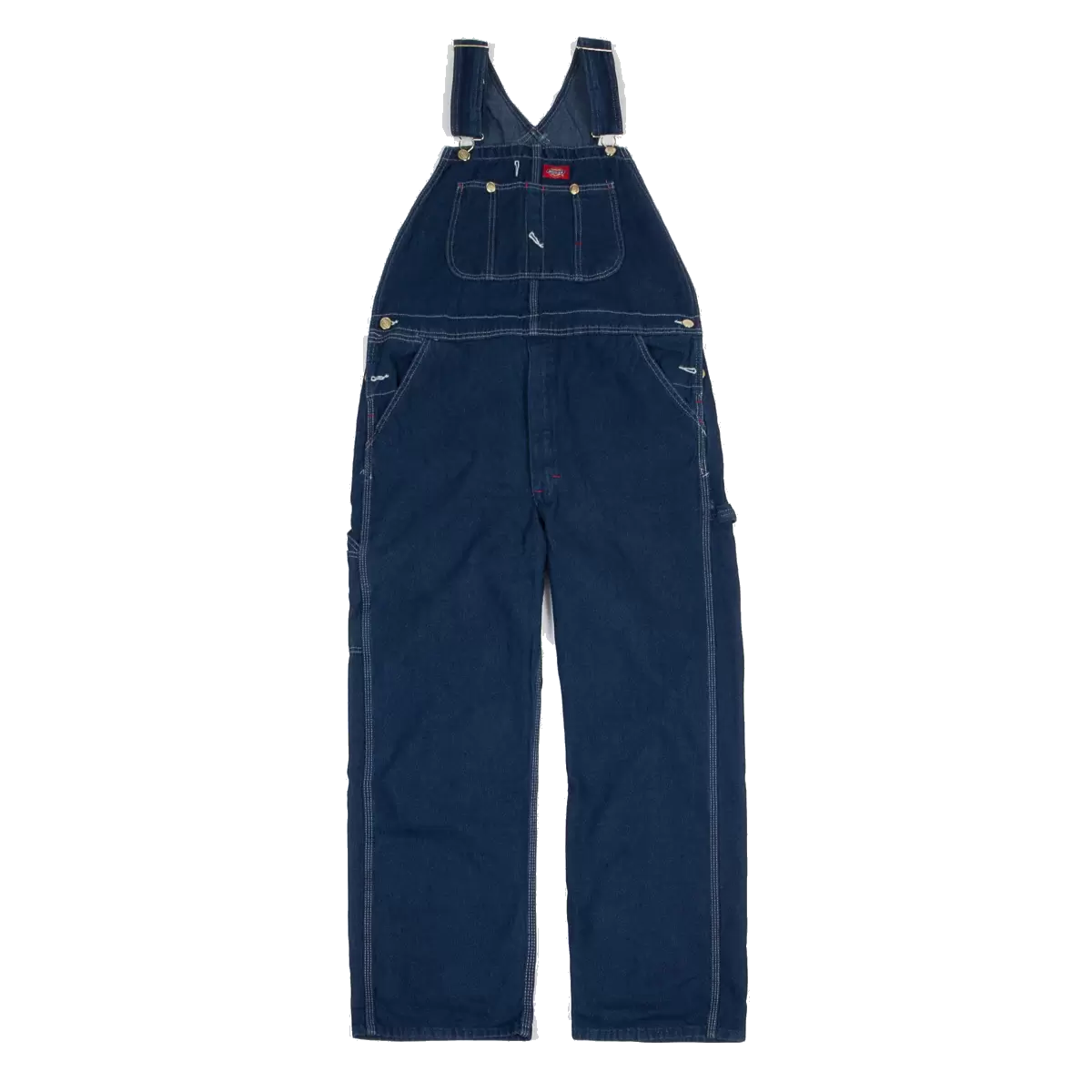 Dickies Classic Bib Overalls - Rinsed Indigo Blue