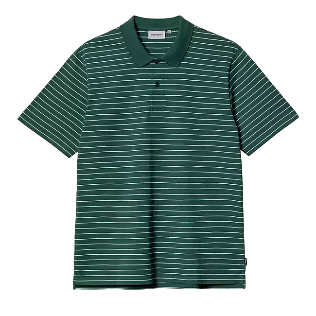 Carhartt WIP Cason Polo - Cason Stripe/Chervil