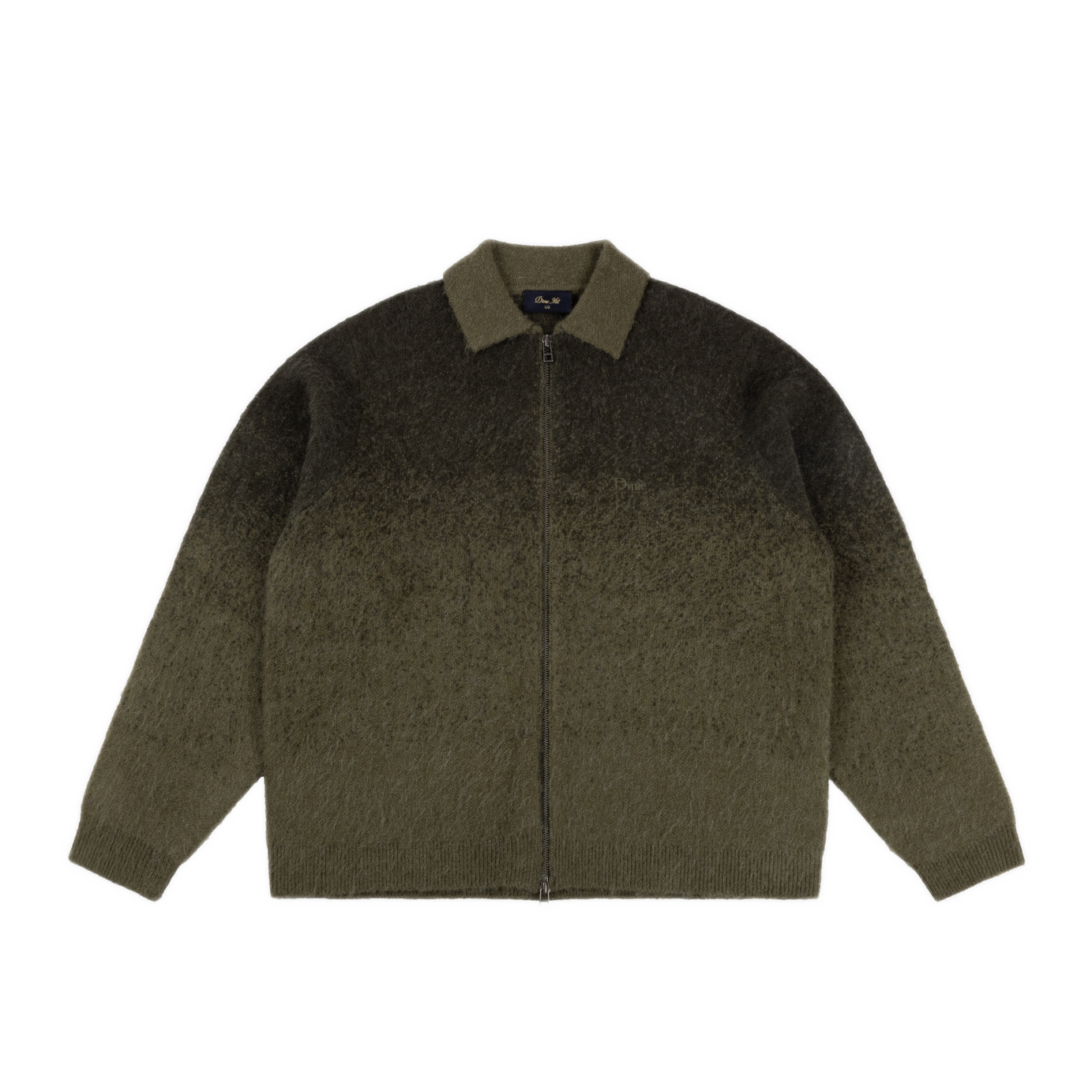 Dime Mohair Double Zip Knit - Forest
