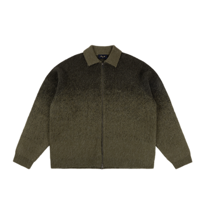 Dime Mohair Double Zip Knit - Forest