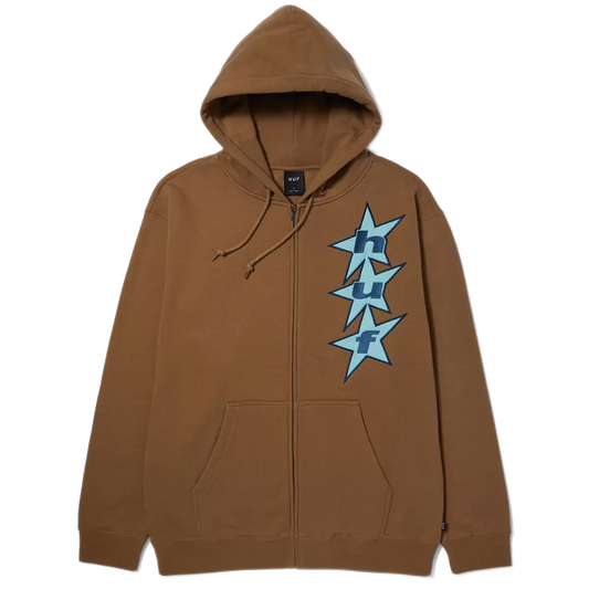 HUF All Star Zip Hoodie - Camel