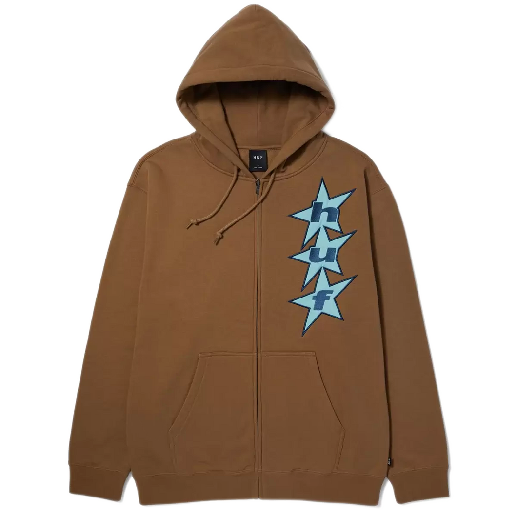 HUF All Star Zip Hoodie - Camel