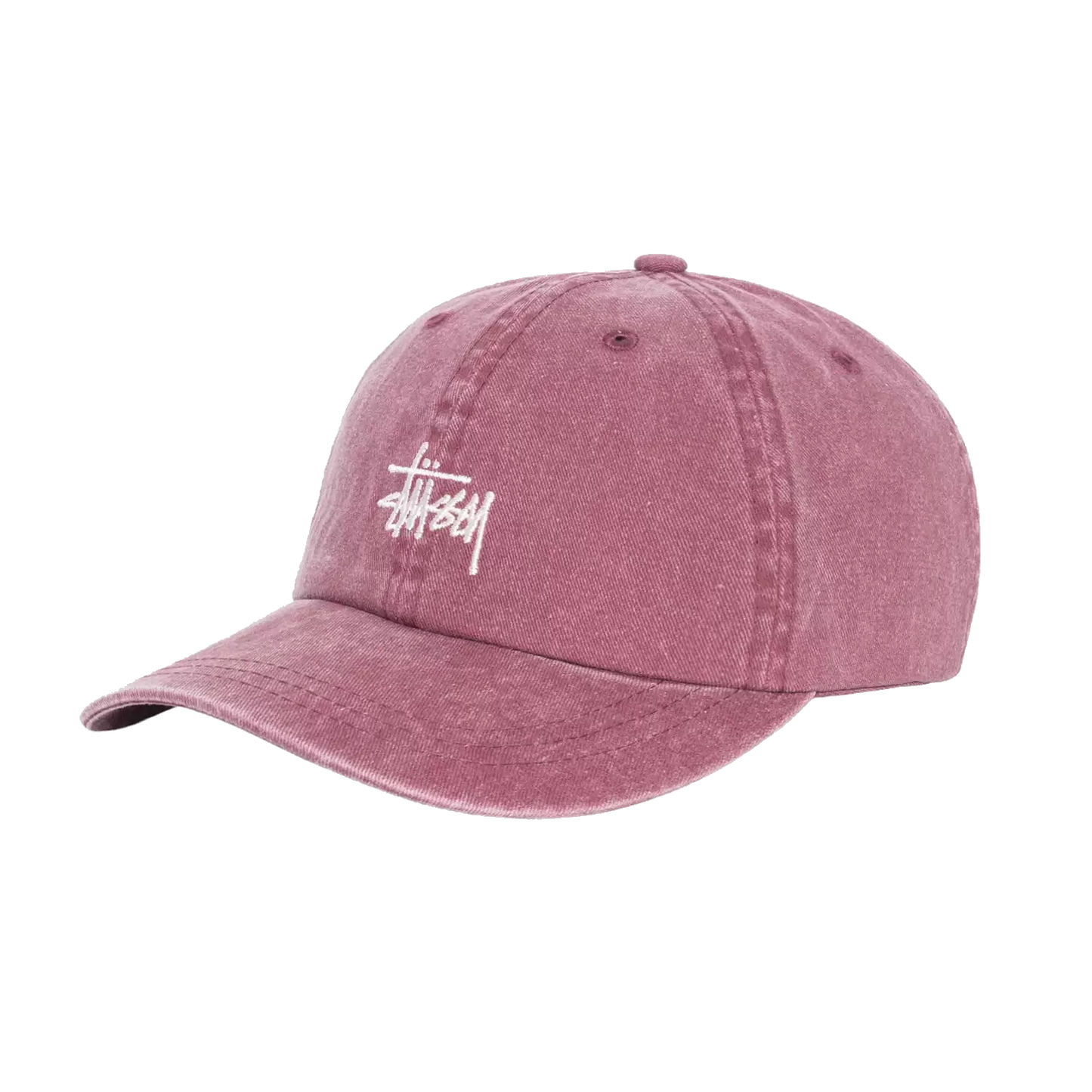 Stussy Washed Stock Low Pro Cap - Burgundy