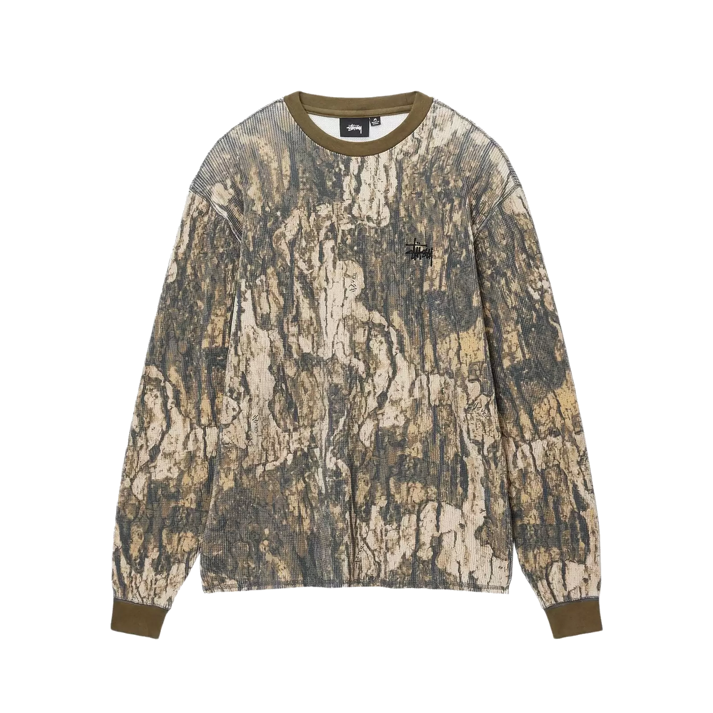 Stussy Basic Stock Longsleeve Thermal - Relic Camo