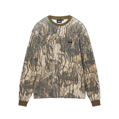 Stussy Basic Stock Longsleeve Thermal - Relic Camo