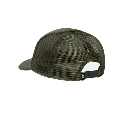 Stussy Big Basic Trucker Cap - Deep Green