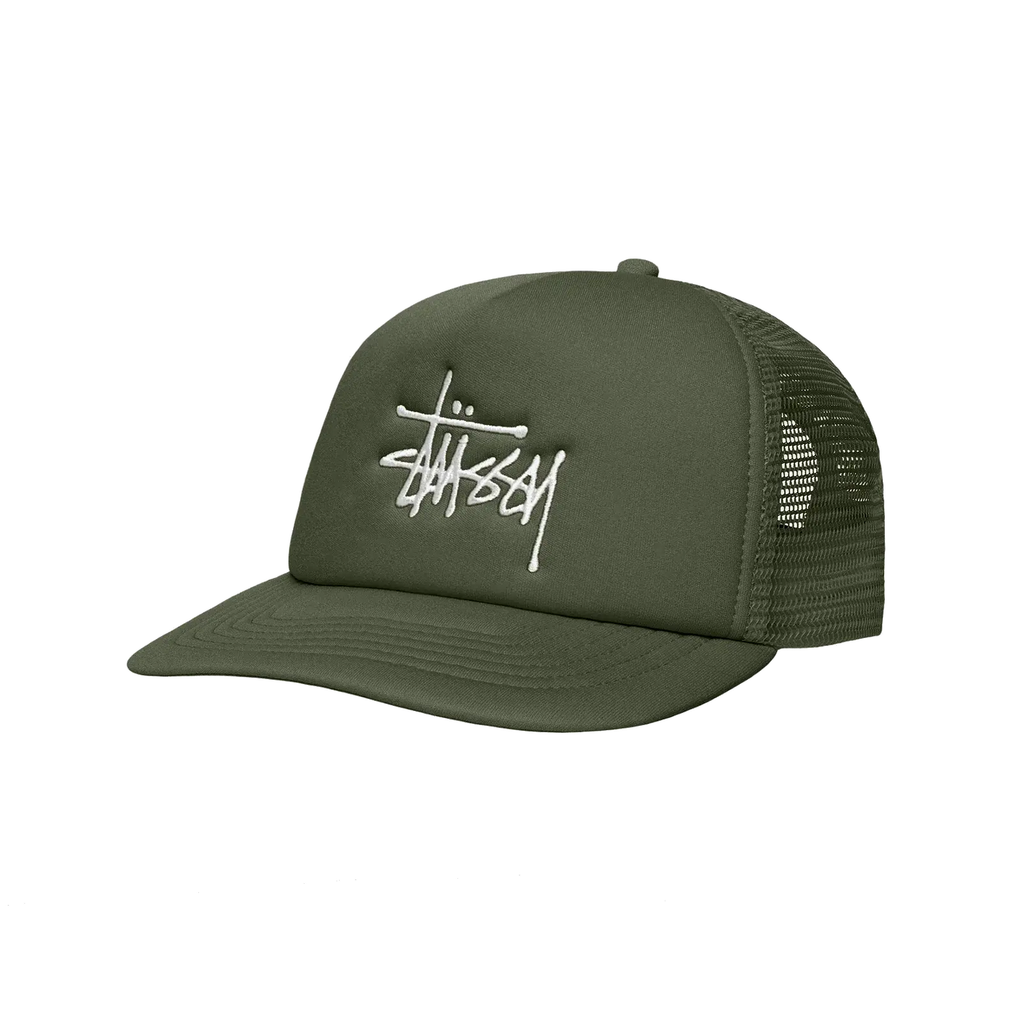 Stussy Big Basic Trucker Cap - Deep Green