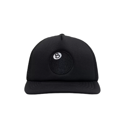 Stussy 8 Ball Trucker Cap - Black