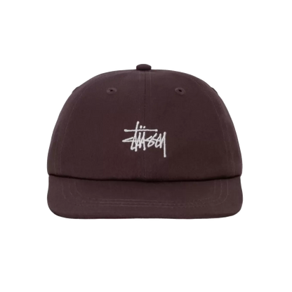 Stussy Basic Stock Low Pro Strapback Cap - Chocolate