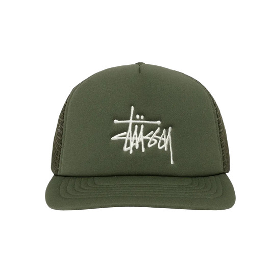 Stussy Big Basic Trucker Cap - Deep Green