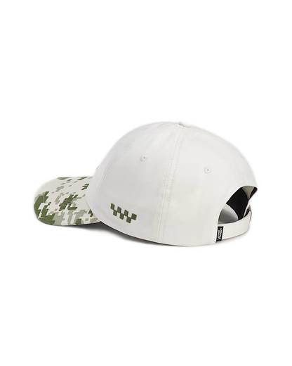 Vans Check Side Jockey Hat - Neutral/Olive Green