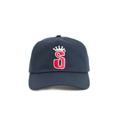Stussy Trucker S Crown Cap - Navy