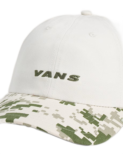 Vans Check Side Jockey Hat - Neutral/Olive Green