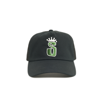 Stussy Trucker S Crown Cap - Black