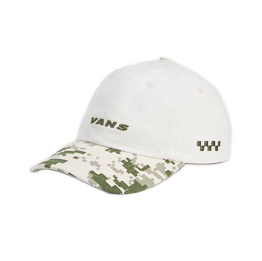 Vans Check Side Jockey Hat - Neutral/Olive Green