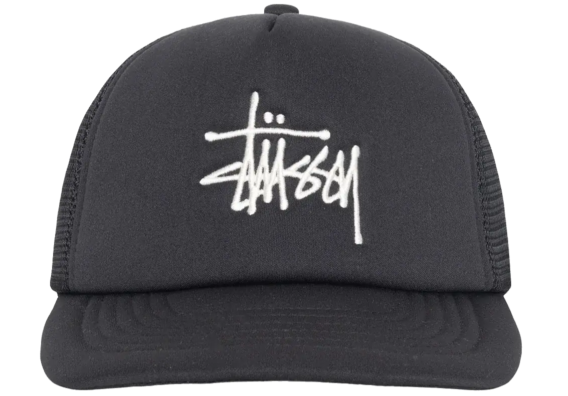 Stussy Big Basic Trucker Cap - Black