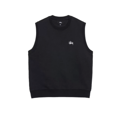 Stussy Stock Fleece Vest - Black