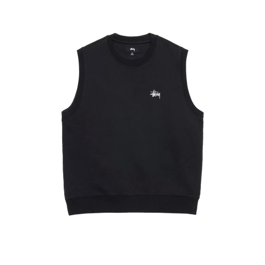 Stussy Stock Fleece Vest - Black