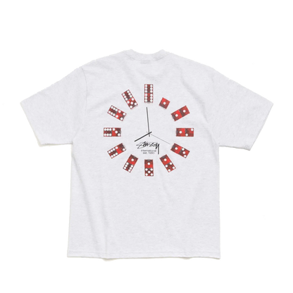 Stussy Dice Clock Tee - Ash Heather
