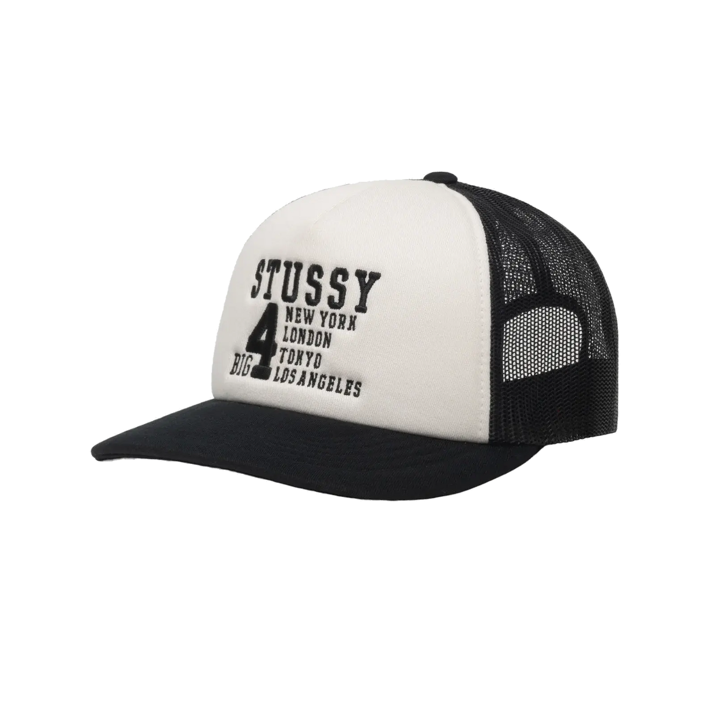 Stussy Big 4 Trucker Cap - Black