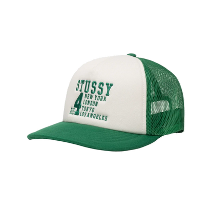 Stussy Big 4 Trucker Cap - Green