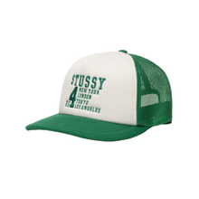 Load image into Gallery viewer, Stussy Big 4 Trucker Cap - Green