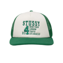 Load image into Gallery viewer, Stussy Big 4 Trucker Cap - Green