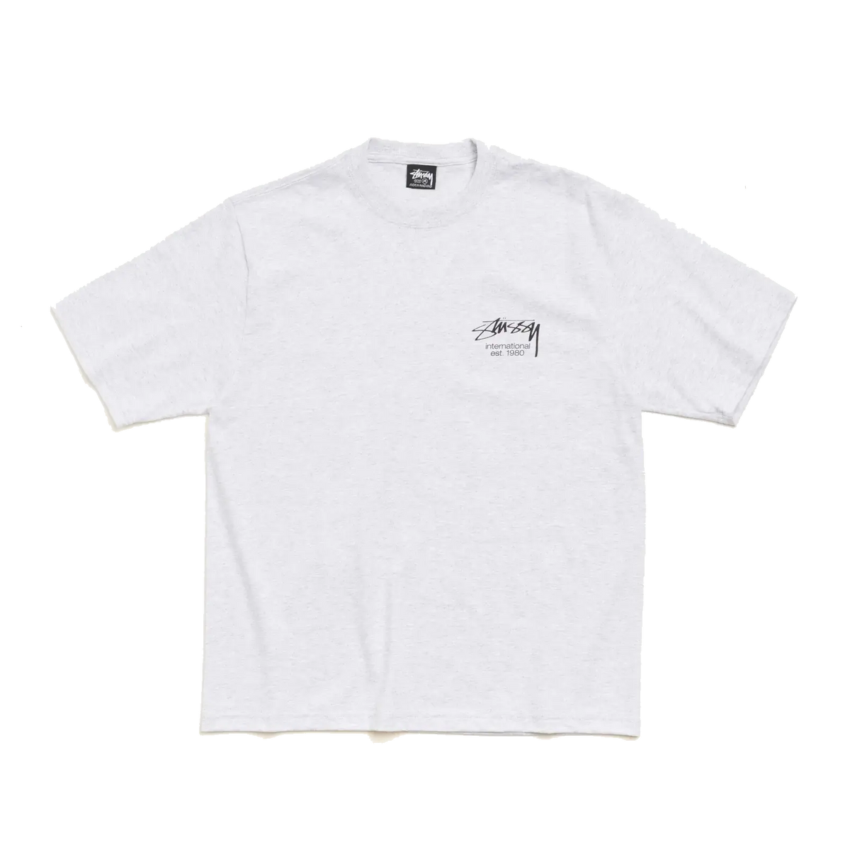 Stussy Dice Clock Tee - Ash Heather