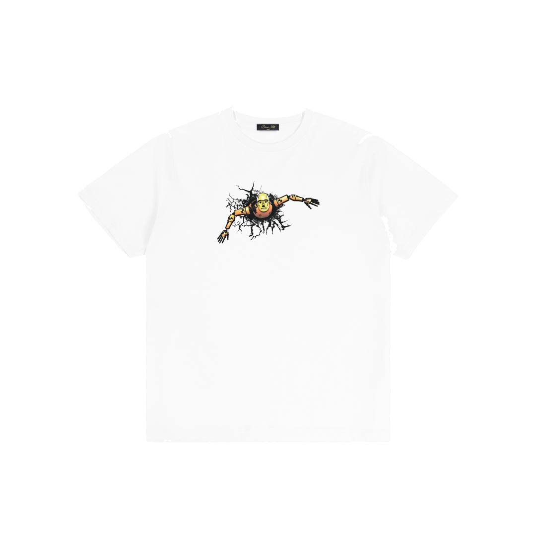 Dime Crashed Tee - White
