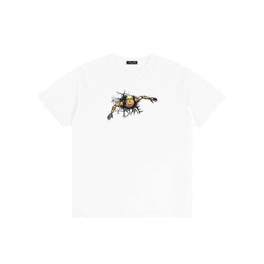 Dime Crashed Tee - White