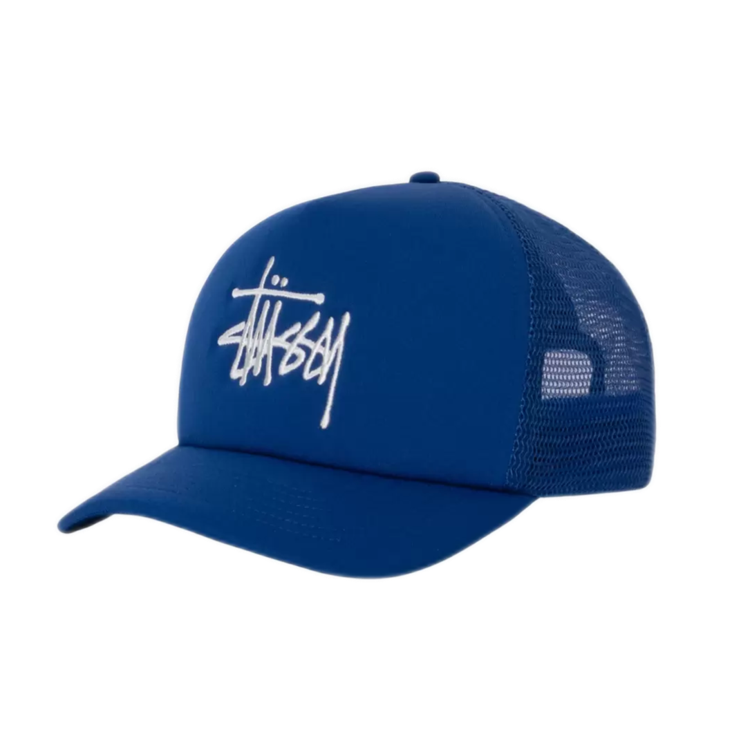 Stussy Big Basic Trucker Cap - Royal