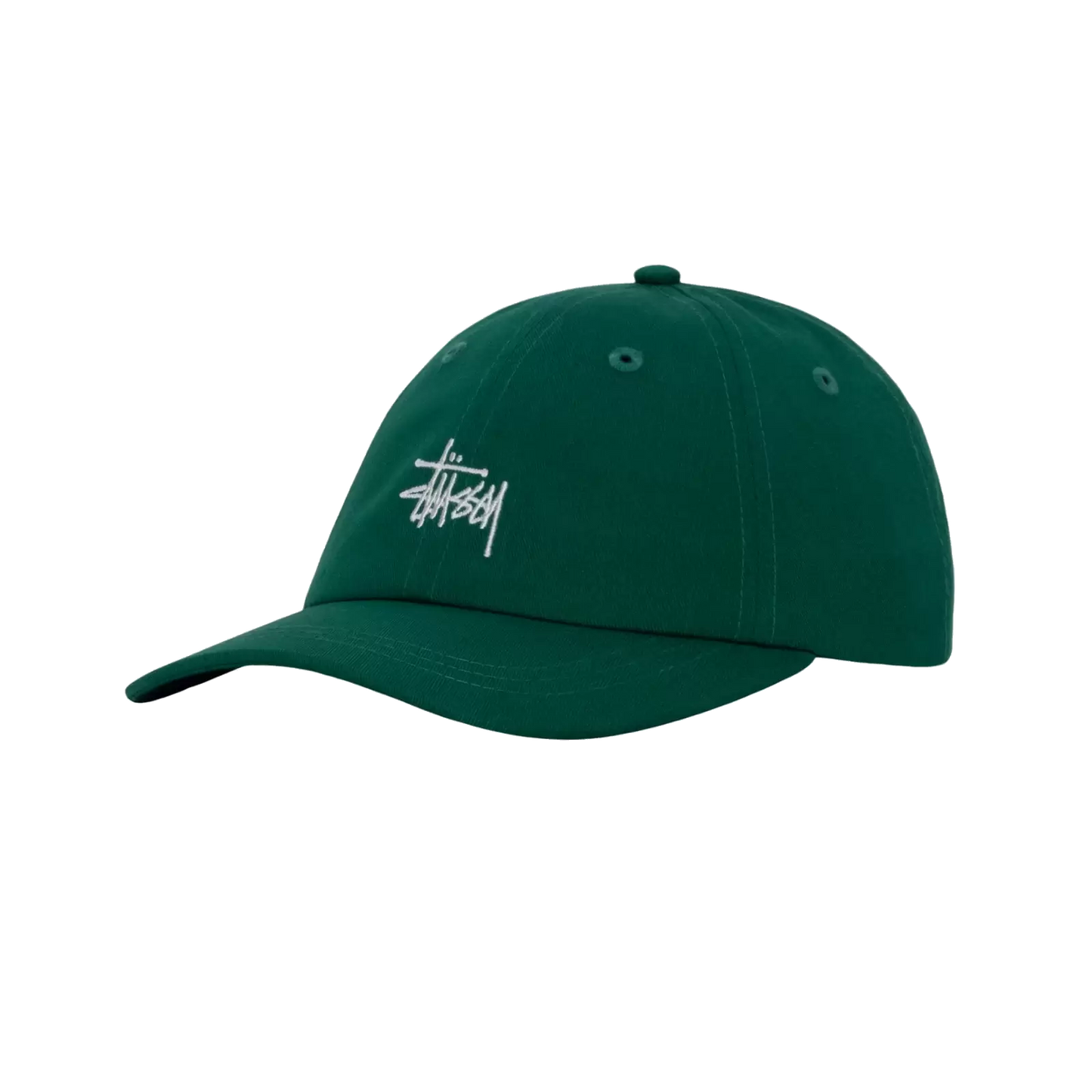 Stussy Basic Stock Low Pro Strapback Cap - Evergreen